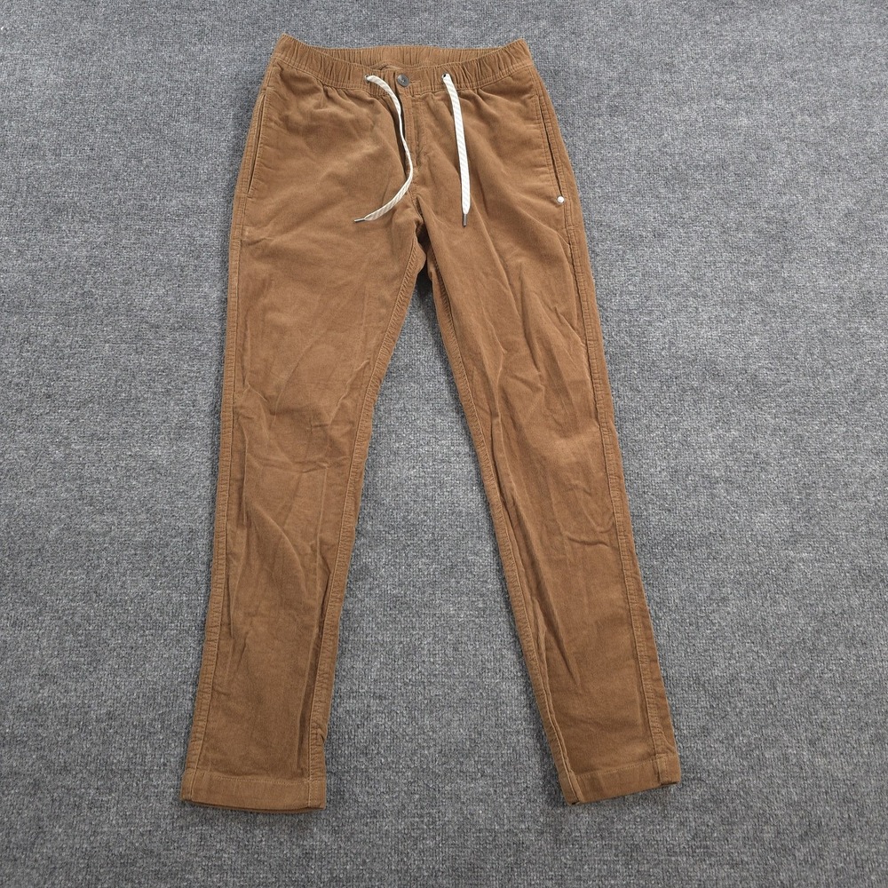 Vuori Pants Mens Small Brown Optimist Corduroy Jogger Drawstring V440 Outdoors